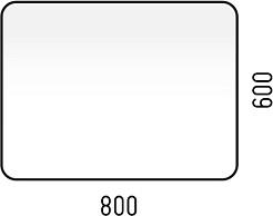 Corozo Зеркало Альбано 80х60 LED – фотография-4